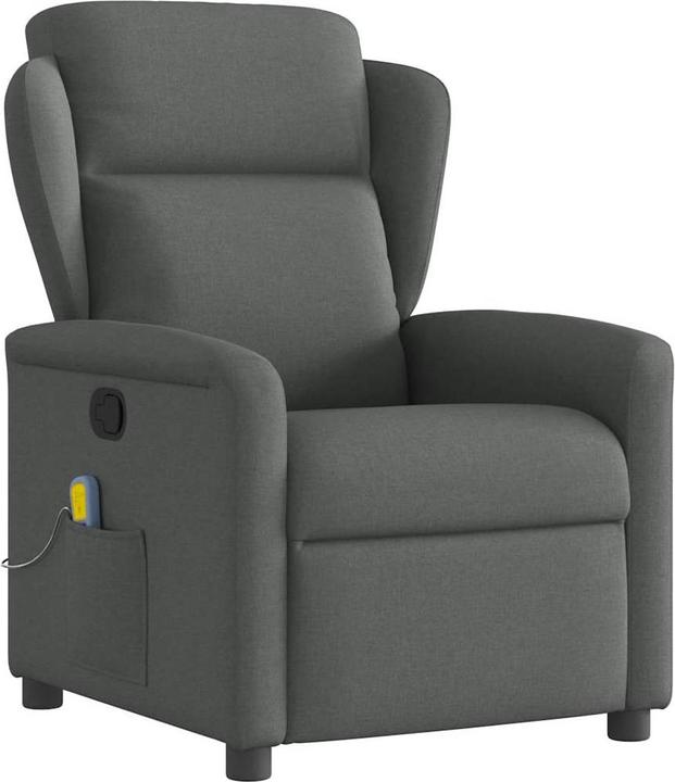 VidaXL Massagesessel Dunkelgrau Stoff