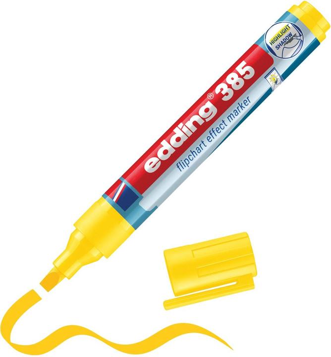 Image du produit Edding 385 - Flipchartmarker (Jaune, 5 mm, 1 x)