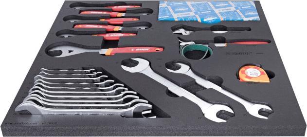 Produktbild Unior SET2-2600D-US Werkzeugset, 21-tlg., SOS-Modul breit, 562x570mm, red