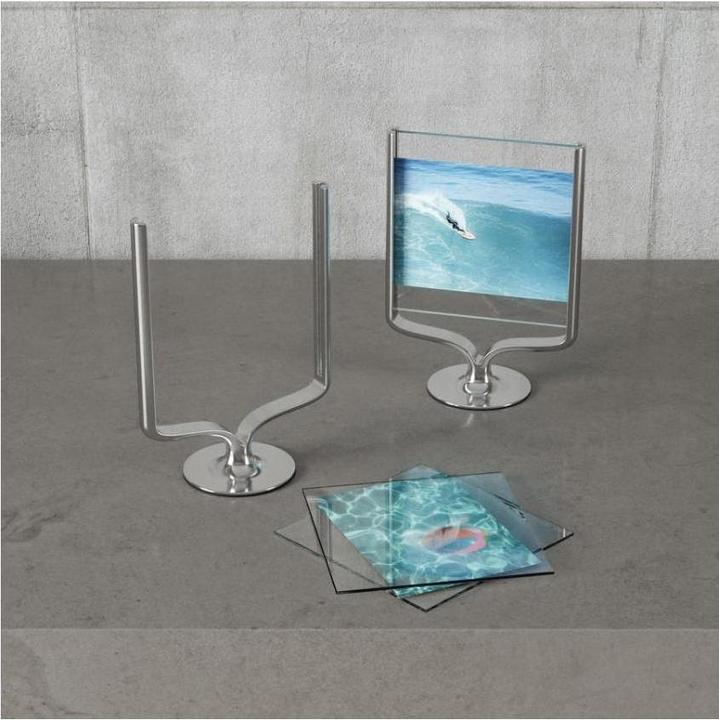 Produktbild Umbra Tischbilderrahmen WISHBONE verchromt (13 x 18 cm, 10 x 15 cm)