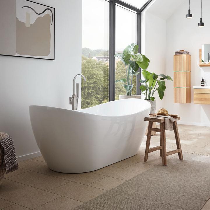 Produktbild Home Deluxe Badewanne freistehend RAVO ohne Armatur - 170x80x72cm (80 cm, 170 cm)
