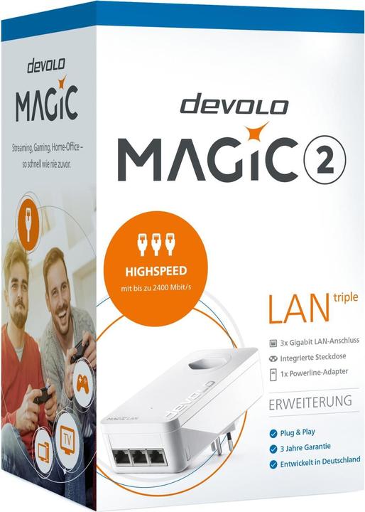 Actual product image Devolo Magic 2 LAN triple (2400 Mbit/s)
