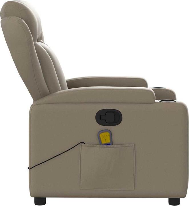 Actual product image VidaXL Massage chair cappuccino-brown imitation leather, colour