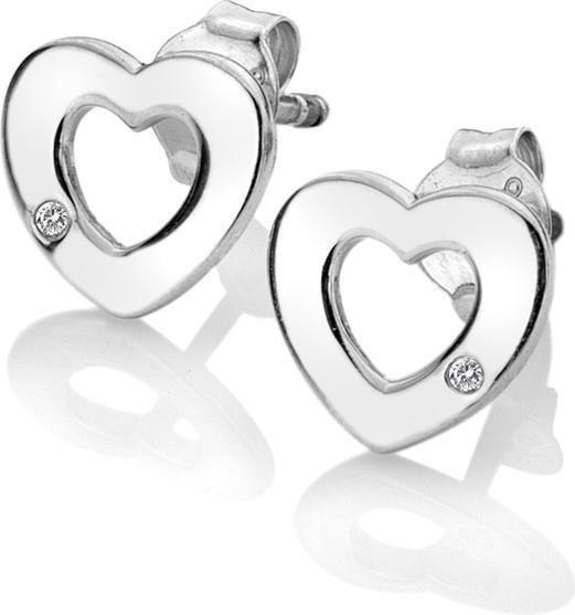 Hot Diamonds Diamant Amulett Herz Ohrstecker (Silber 925)