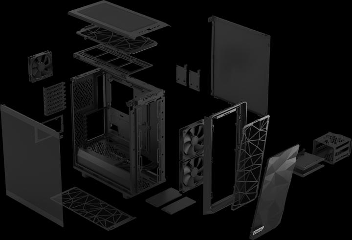 Immagine prodotto Fractal Meshify 2 Compact Black TG Dark (mATX, Mini-ITX, ATX)