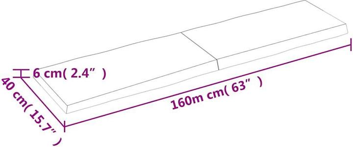Actual product image VidaXL Aneta (160 x 40 x 6 cm)