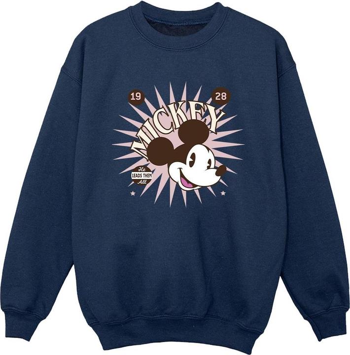 Disney Mickey Mouse Vintage Leads Them All Sweatshirt Jungen