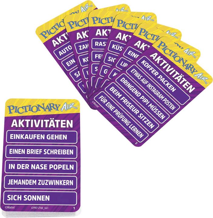Actual product image Mattel Games Pictionary Air Extension Pack Activities (German)