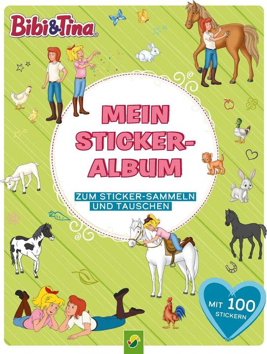 Actual product image Bibi & Tina My Sticker Album with 100 Stickers