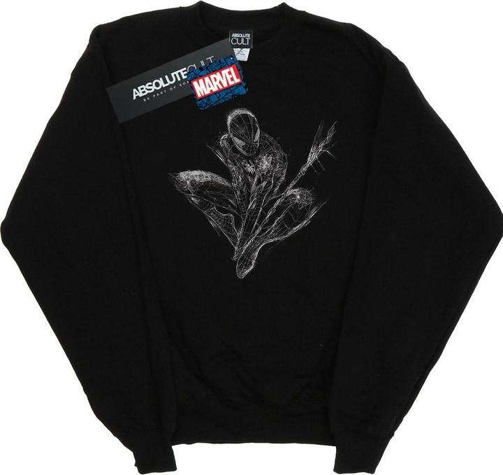 Actual product image Mens Spider-Man Web Crouch Sweatshirt (S)
