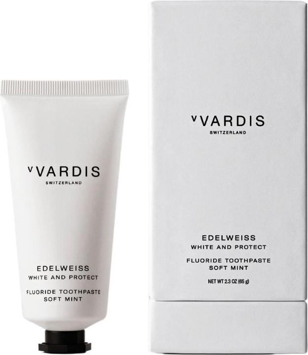 Actual product image vVardis EDELWEISS White & Protect Toothpaste Soft Mint (50 ml)