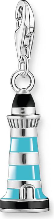 Actual product image Thomas Sabo Charm Pendant Turquoise Lighthouse Silver (925 silver, Enamel)