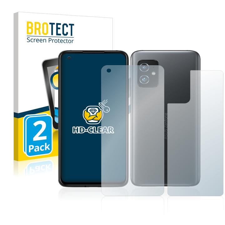 Actual product image BROTECT Screen Protector Clear (2 Piece, Asus Zenfone 8)