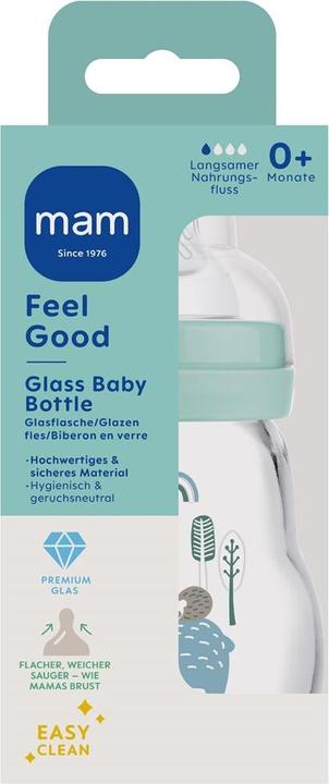 Produktbild MAM Feel Good Glasflasche assortiert (170 ml)