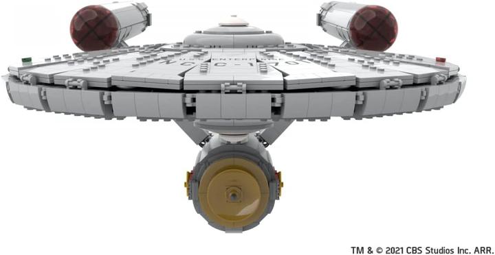 Actual product image Blue Brixx Star Trek USS Enterprise NCC-1701