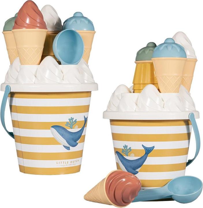 Little Dutch Set di secchielli per gelato Ocean Dreams Blu