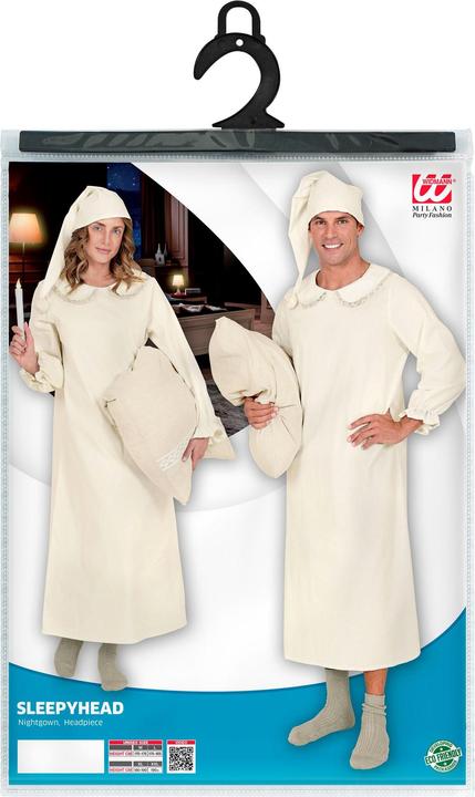 Actual product image Widmann Nightgown vintage with cap (L, XL)