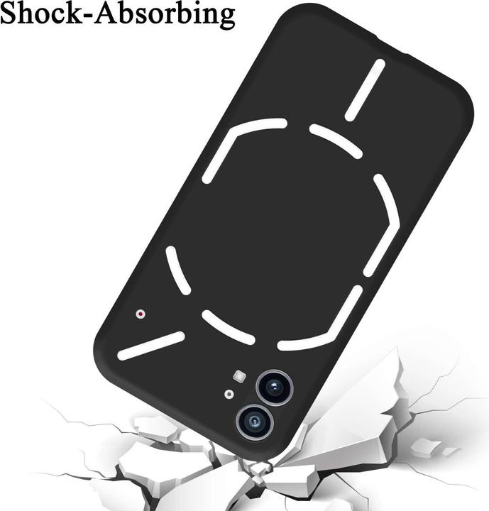 Actual product image Cadorabo Bumper TPU Liquid Silicone Case (Nothing Phone (1))
