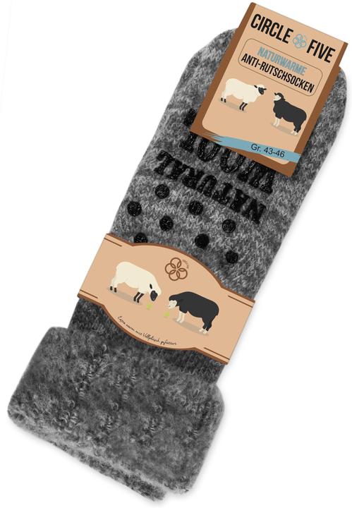 Immagine prodotto Circle Five Pantofole invernali con stampa ABS - Calze di lana - 1503 (Confezione singola, 43 - 46)