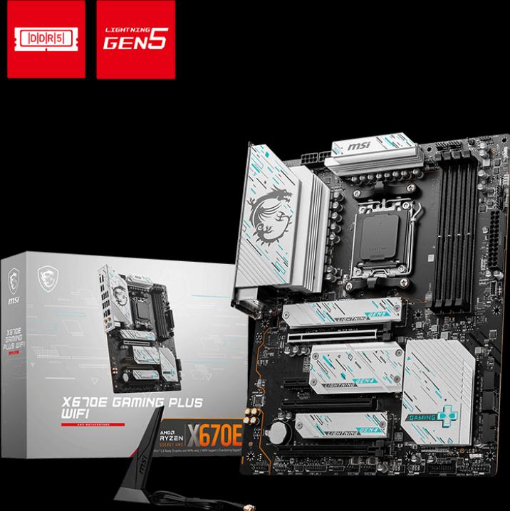 Produktbild MSI X670E GAMING PLUS WIFI (AM5, AMD X670E, ATX)