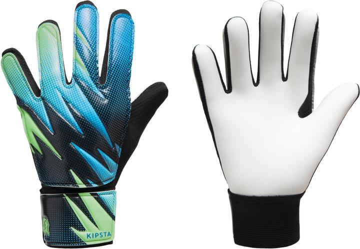 Kipsta Kids' resistant gloves First Blue/green