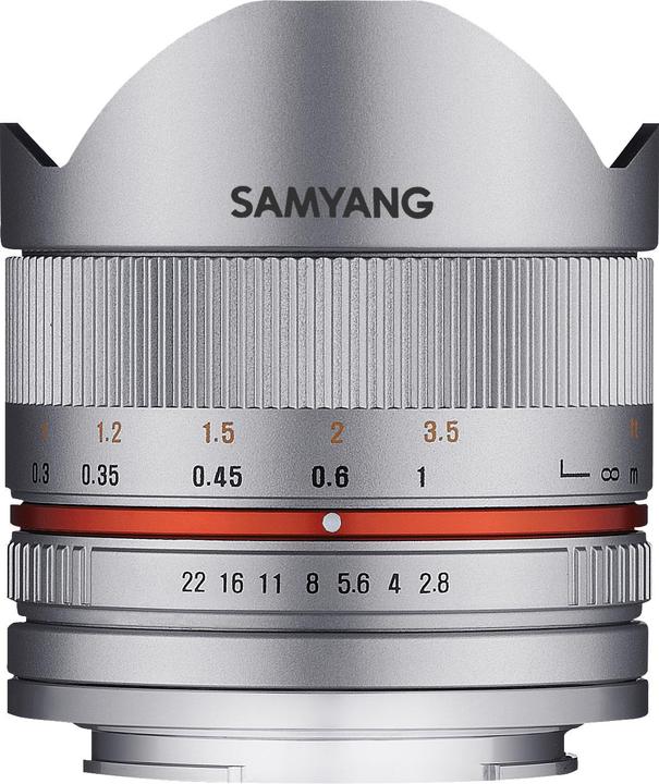 Actual product image Samyang 8mm f/2.8 II - Fujifilm X (Silver) (Fujifilm Fujinon XF, APS-C / DX)