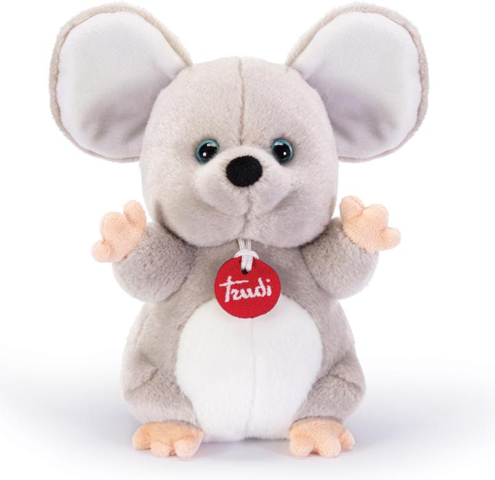 Actual product image Trudi Classic cuddly toy mouse Martin 17 x 23 x 10 cm, size S, high quality soft toy with soft arms and (10 cm)