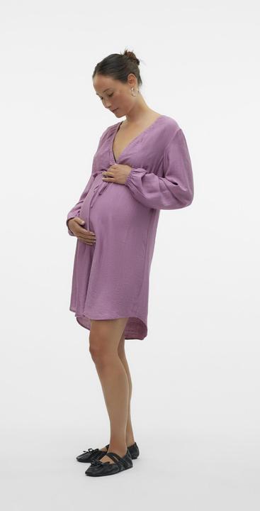 Actual product image Mamalicious Regular fit V-neck Elasticated cuffs Short dress Dress (XXL)