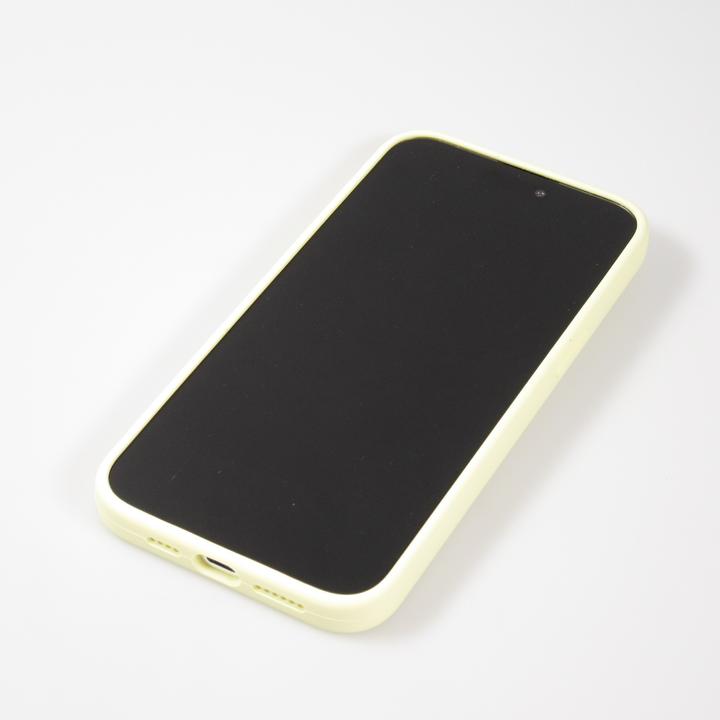 Actual product image PhoneLook Soft Touch pastel yellow cover (Apple iPhone 15 Pro)