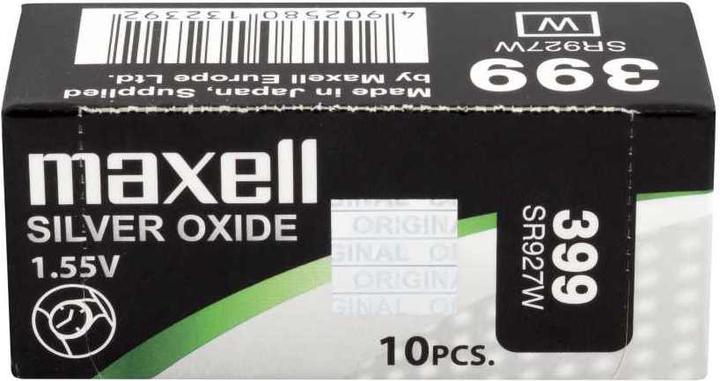 Actual product image Maxell Silver Oxide SR927W (10 pcs., SR57, 60 mAh)