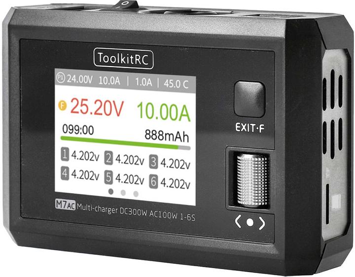 Image du produit Toolkitrc Ladegerät M7AC AC/DC 100W 1-6S