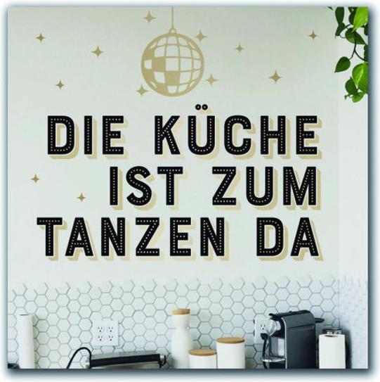 Actual product image Familie von Quast Magnet - kitchen is for dancing (1 x)