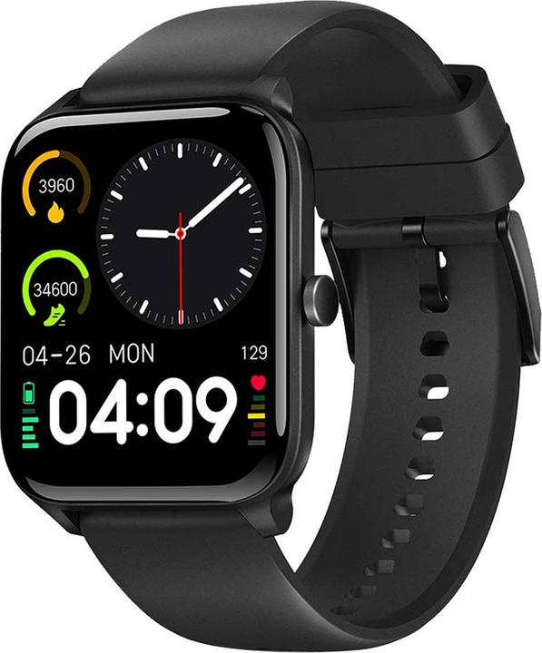 Actual product image Nedis SmartLife watch | LCD | IP68 | Maximum operating time: 14400 min | Android™ / IOS | Black