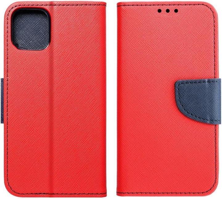 Actual product image Gsm City Book case OEM FANCY Book case for SAMSUNG Galaxy J3 / J3 2016 red/navy (Samsung Galaxy J3, Samsung Galaxy J3 (2016))