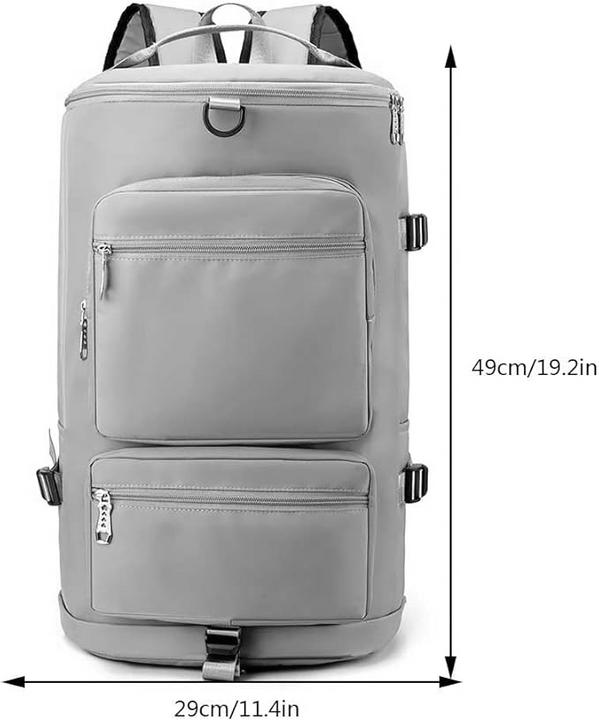 Only-Bags.Store Grand sac à dos de voyage avec bretelles amovibles - parfait pour le fitness, la natation, etc.