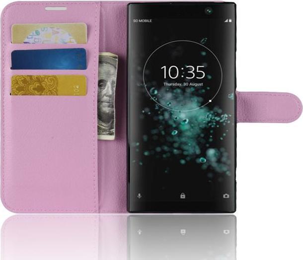 Actual product image MU Classic Litchi Leather Bookcover Series (Xperia XA2 Plus)