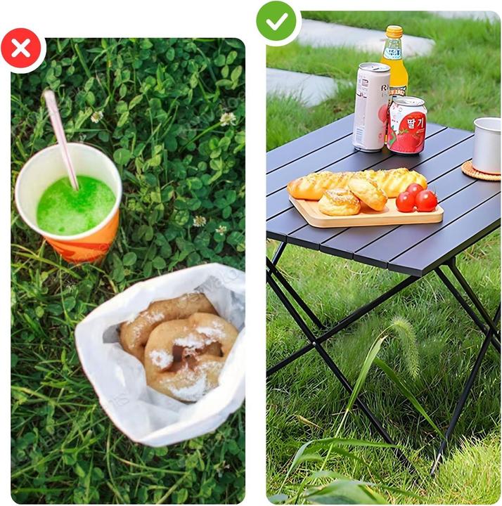 Image du produit Hermex Mini table de camping Table pliante Table d'extérieur pliante