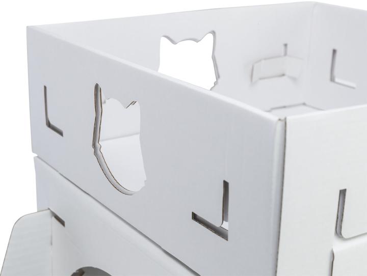 Produktbild Trixie Katzenmöbel Casa Cara, Pappe, 93 × 72 × 30.5 cm, Weiss (73 cm, Weiss)