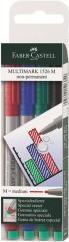 Actual product image Faber-Castell Overhead pen Multimark Non-Permanent (Multicoloured, 1 mm, 4 x)