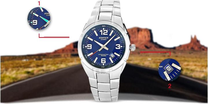 Produktbild Casio Armbanduhr EDIFICE, blau (Analoguhr, 40 mm)