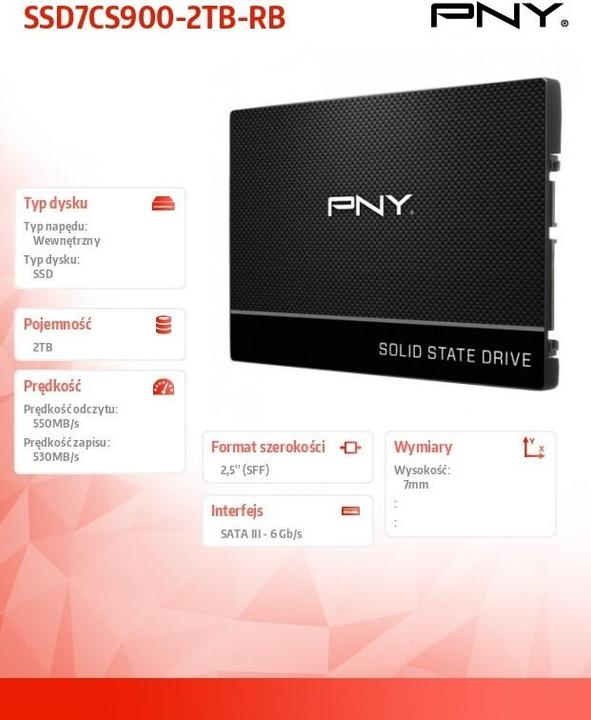 Actual product image PNY CS900 (2000 GB, 2.5")
