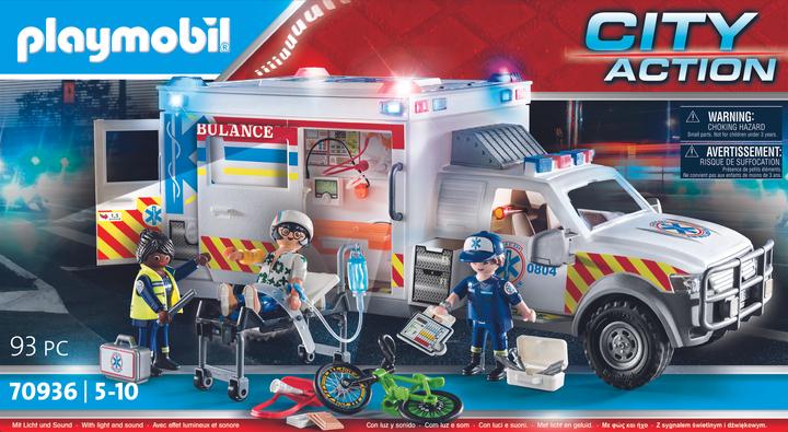 Image du produit Playmobil Véhicule de secours : US Ambulance (70936, Playmobil City Action)