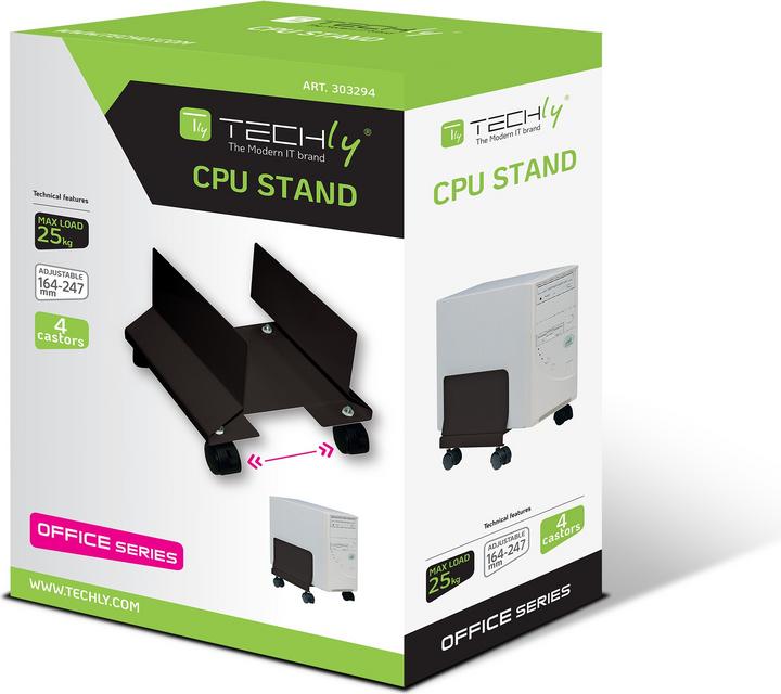 Actual product image Techly System cabinet mount - Black