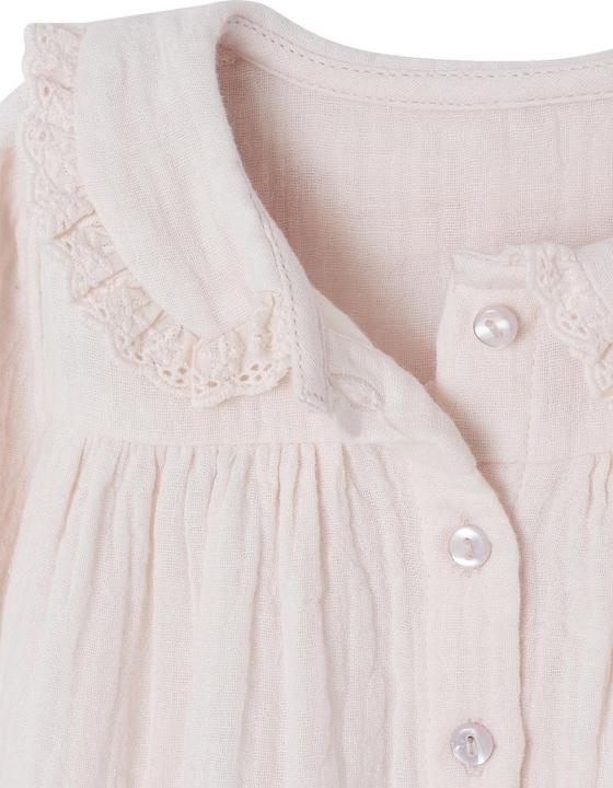 Actual product image Vertbaudet Baby Bluse mit Bubikragen, Baumwollmusselin (62)