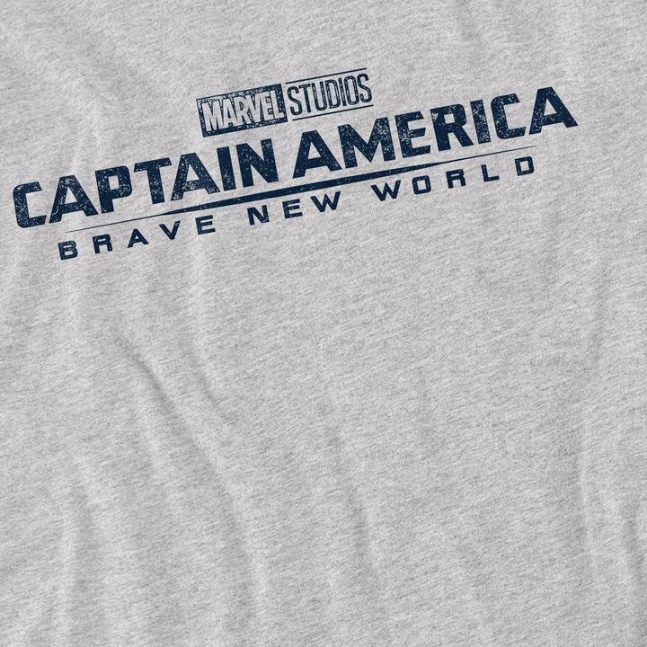 Actual product image Captain America Mens Distressed Logo T-Shirt (5XL)