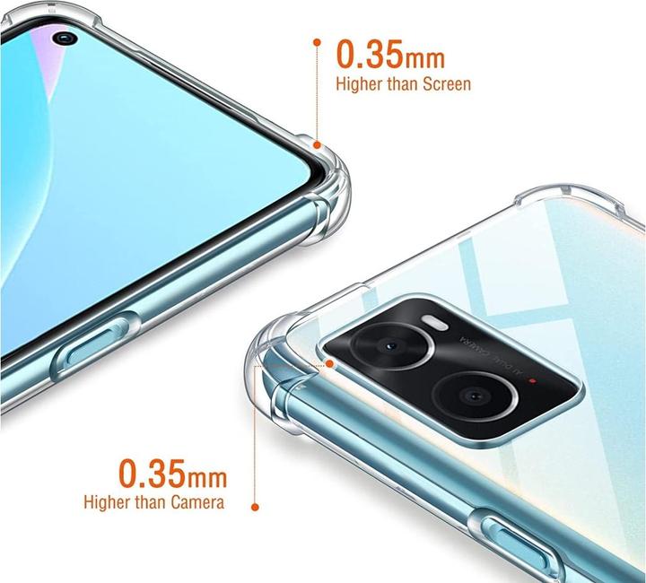 Produktbild Screenguard Oppo A96 4G Hülle Crystal Soft Airbag Bumper (Oppo A96)