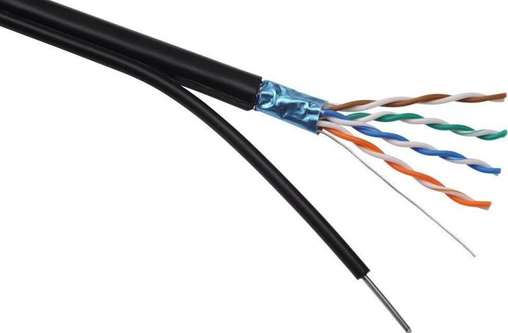 Actual product image Solarix mounting cable outdoor FTP, Cat5E, cable, PE, 305m box SXKD-5E-FTP-PE (UTP, CAT5, 305 m)