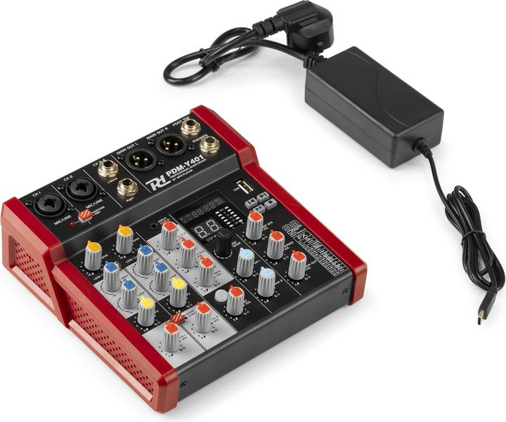 Actual product image Power Dynamics PDM-Y401 mixing console (Studio- and Livemixer)