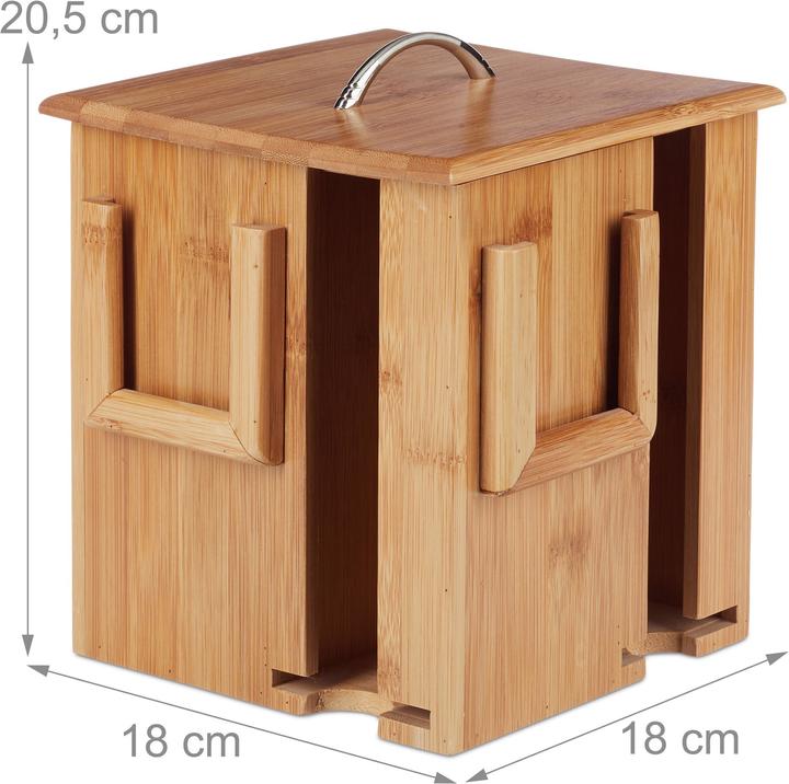 Immagine prodotto Relaxdays Tea box girevole