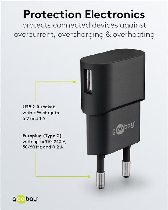 Produktbild Goobay USB A Charger (5 W)